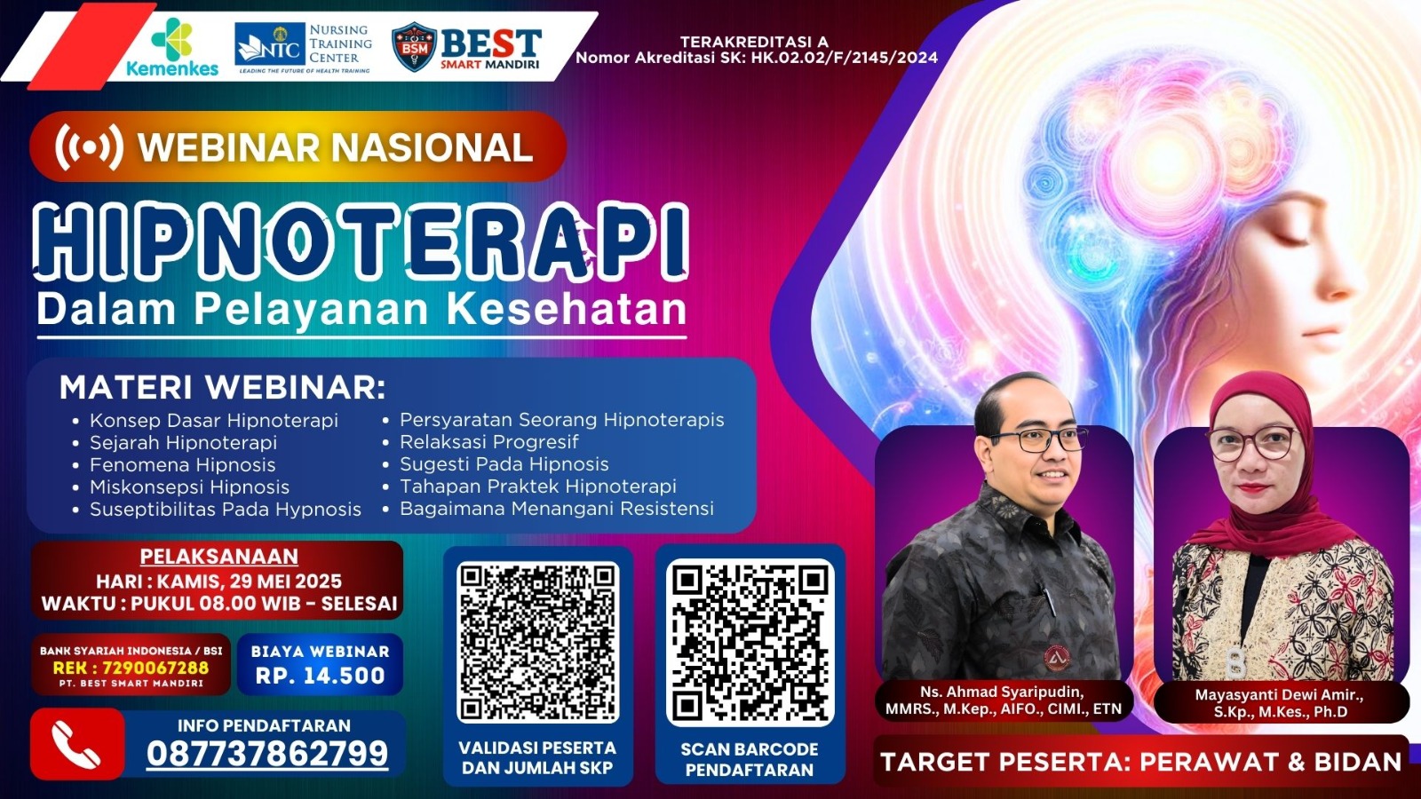 Hipnoterapi Dalam Pelayanan Kesehatan Angkatan 1