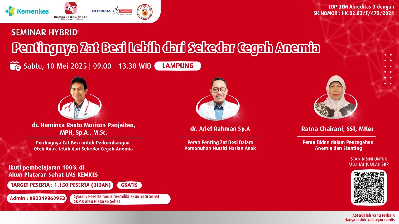 DSP Seminar - “Pentingnya Zat Besi Lebih dari Sekedar Cegah Anemia” Angkatan 2