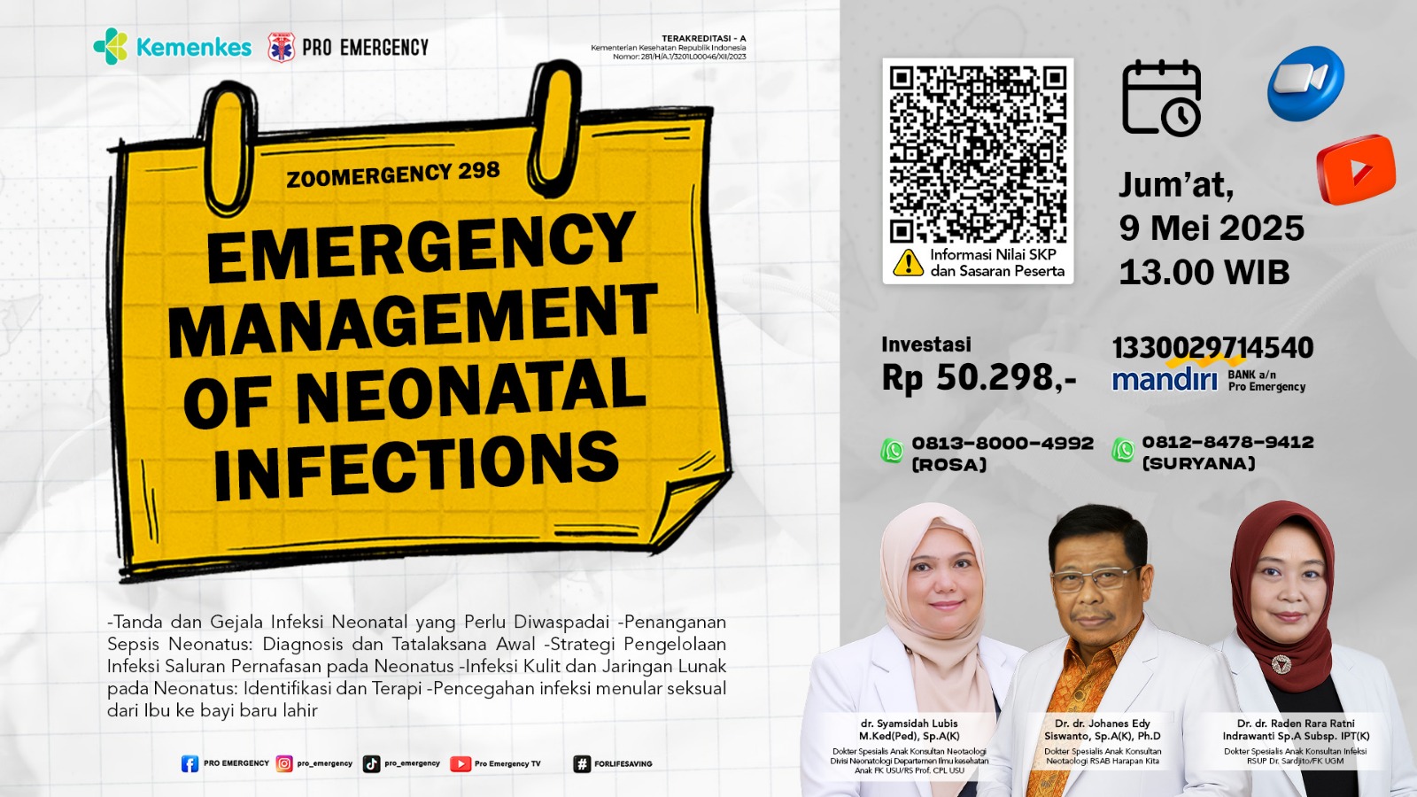 Webinar Emergency Management of Neonatal Infections Angkatan 3