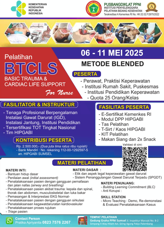 Pelatihan Basic Trauma Cardiac Life Support (BTCLS) Angkatan 27