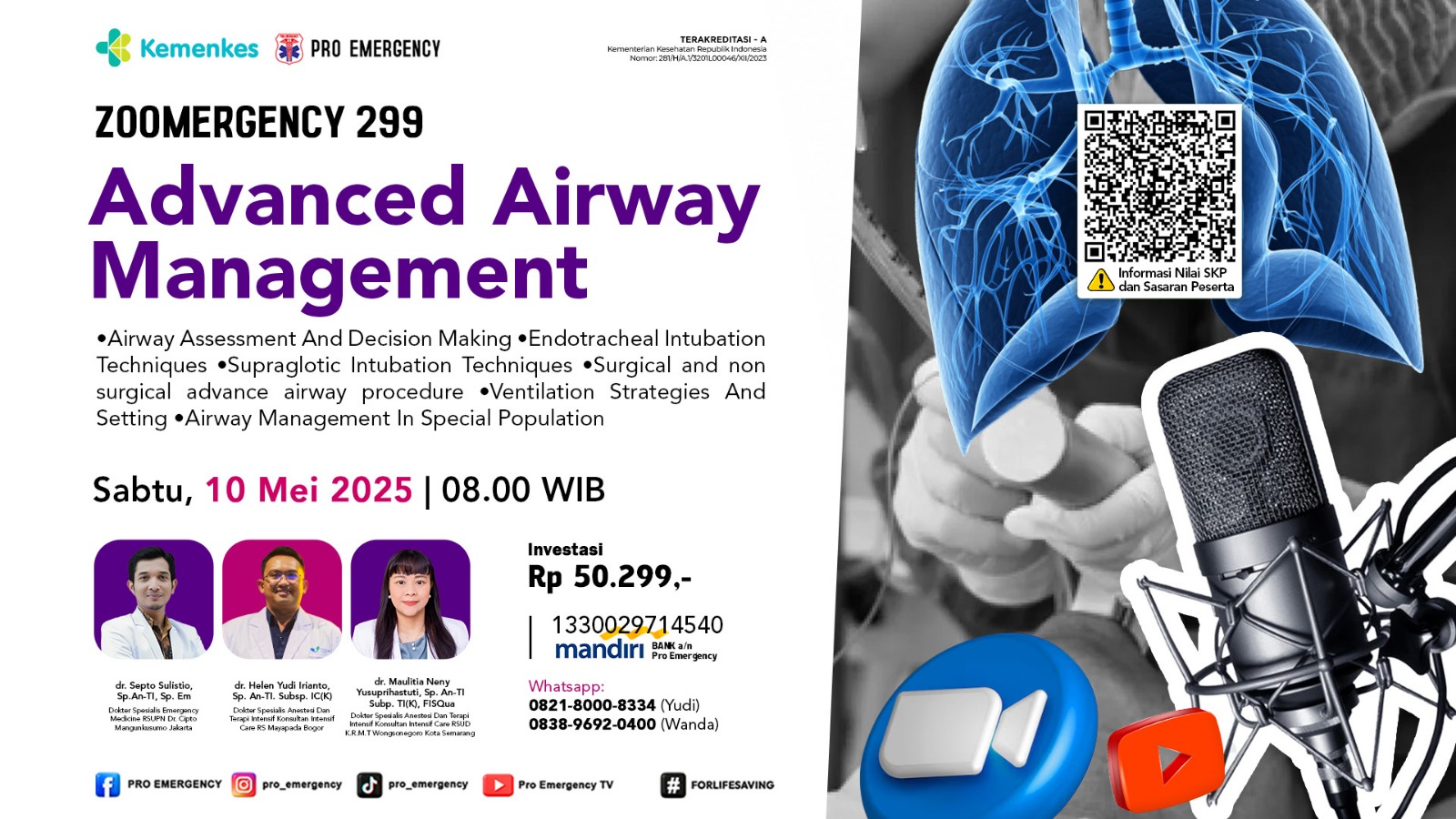 Webinar Advanced Airway Management  Angkatan 2