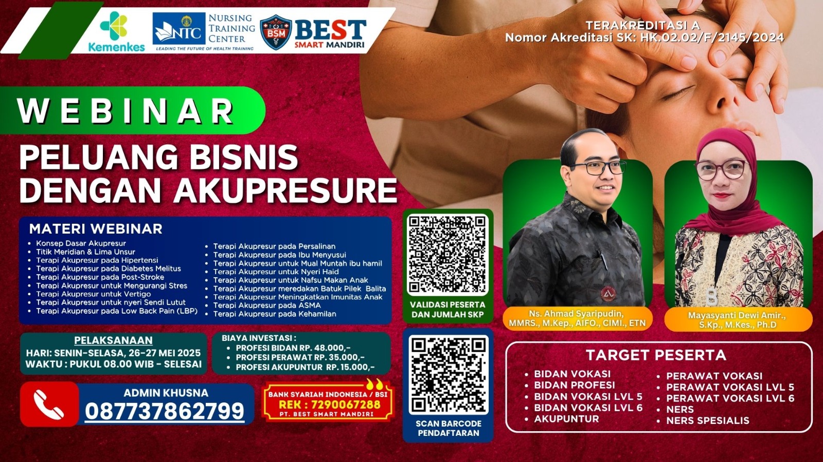 Peluang Bisnis Dengan Akupresure Angkatan 1