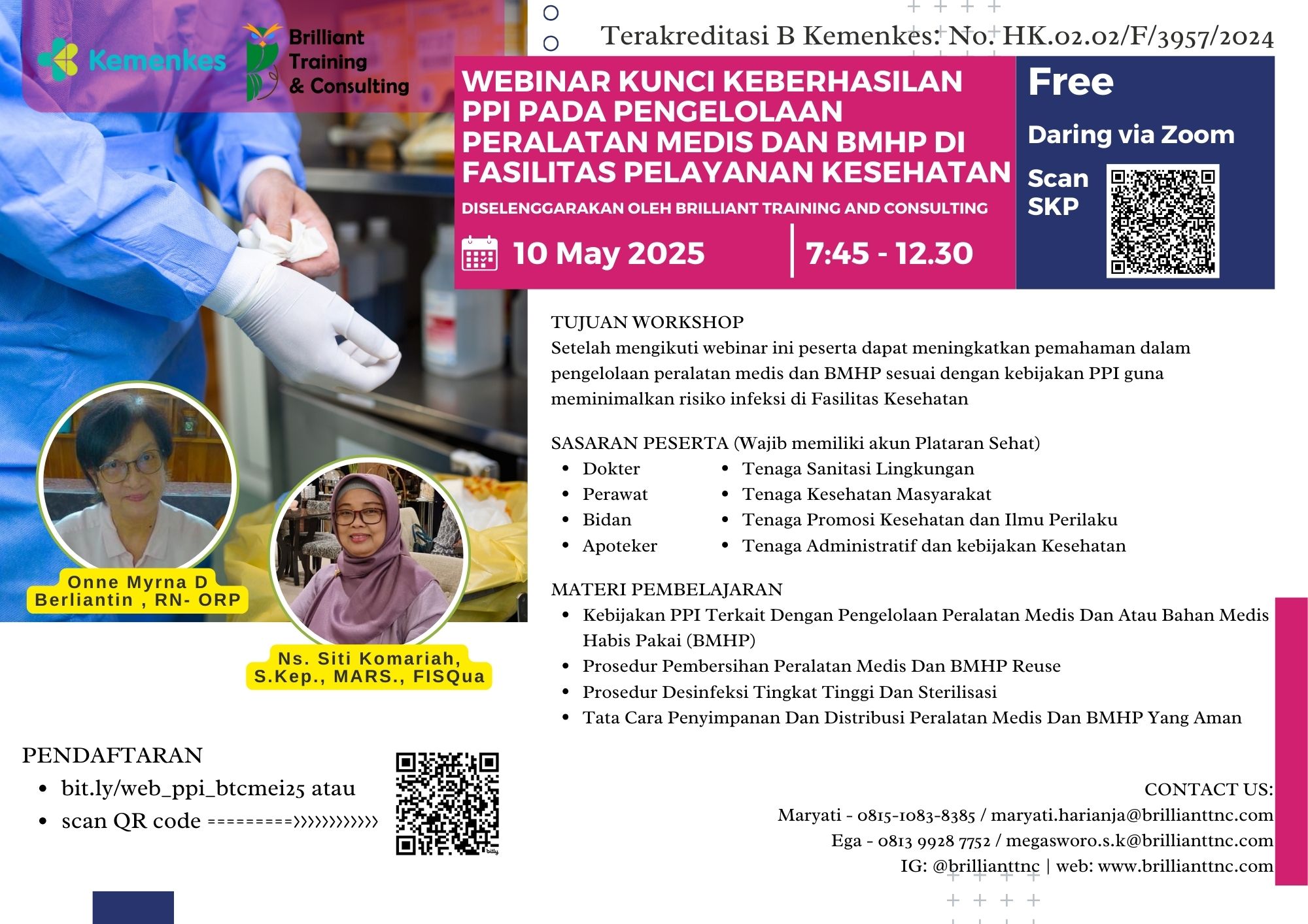 Kunci Keberhasilan PPI Pada Pengelolaan Peralatan Medis dan BMHP di Fasilitas Pelayanan Kesehatan Angkatan 1