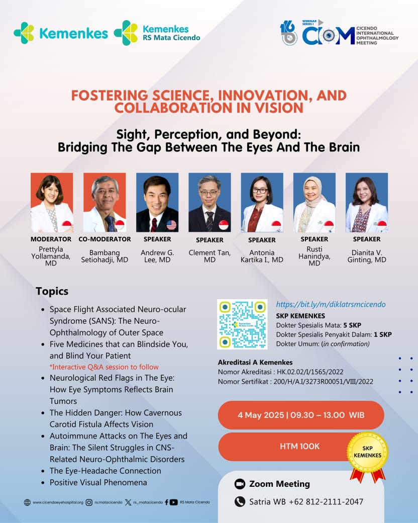 Sight, Perception, and Beyond : Bridging The Gap Between The Eyes And The Brain Angkatan 1
