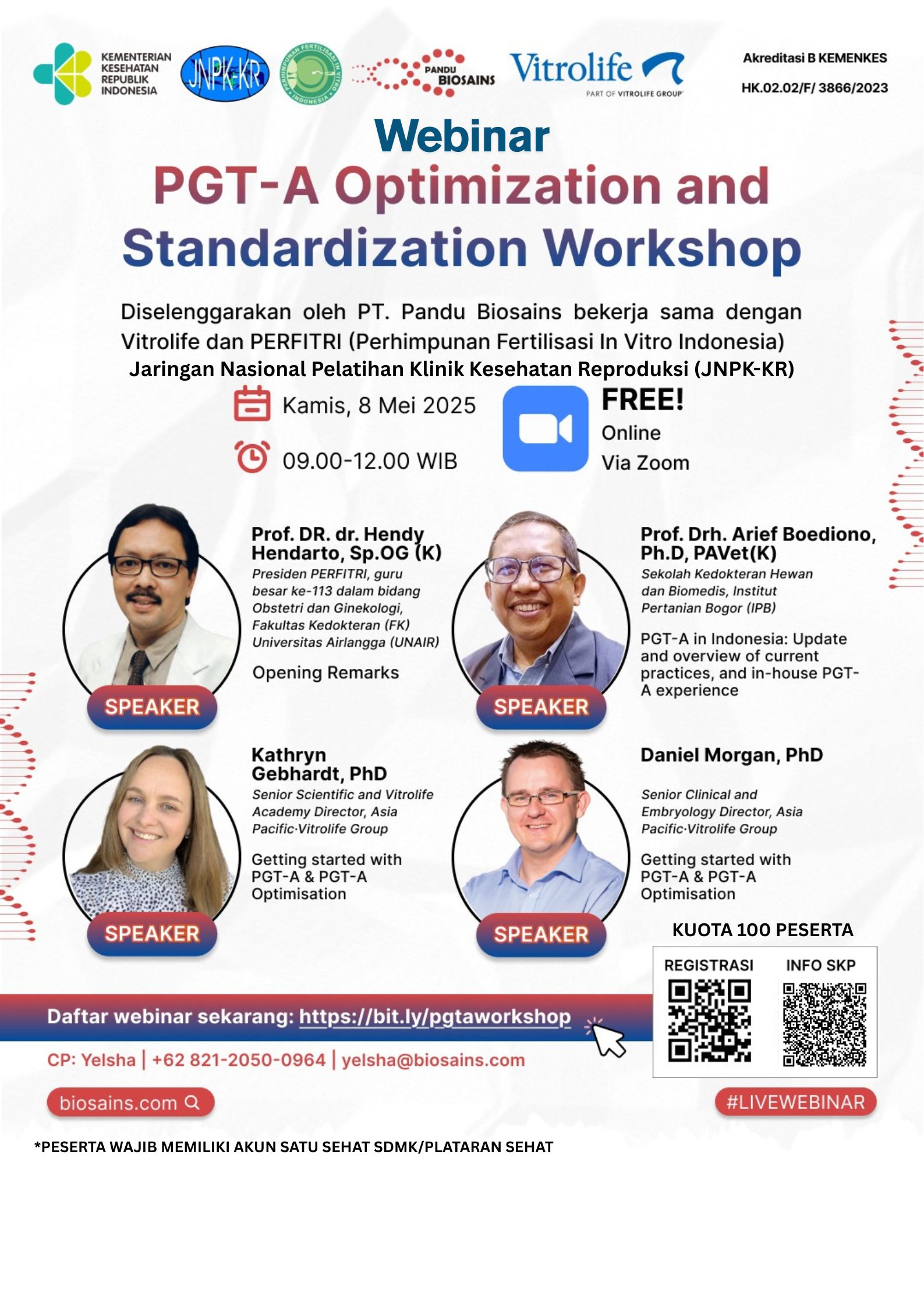 Webinar PGT-A Optimization and Standardization Workshop Angkatan 1