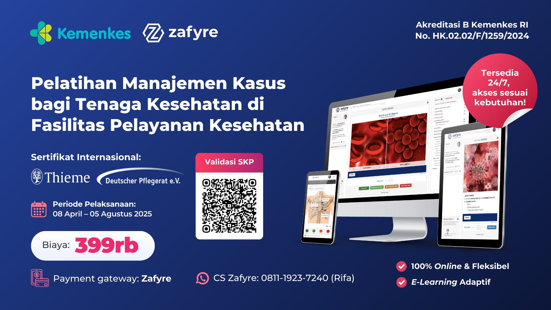 Pembelajaran Adaptif Pelatihan Manajemen Kasus bagi Tenaga Kesehatan di Fasilitas Pelayanan Kesehatan 2B