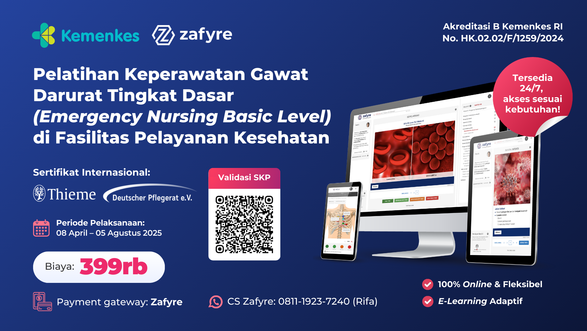 Pelatihan Keperawatan Gawat Darurat Tingkat Dasar (Emergency Nursing Basic Level) Di Fasilitas Pelayanan Kesehatan 2B