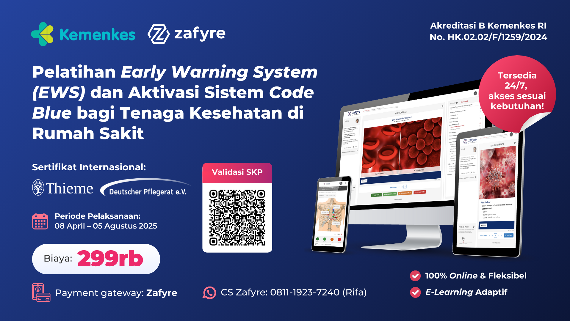 Pelatihan Early Warning System (EWS) dan Aktivasi Sistem Code Blue Bagi Tenaga Kesehatan di Rumah Sakit 2B