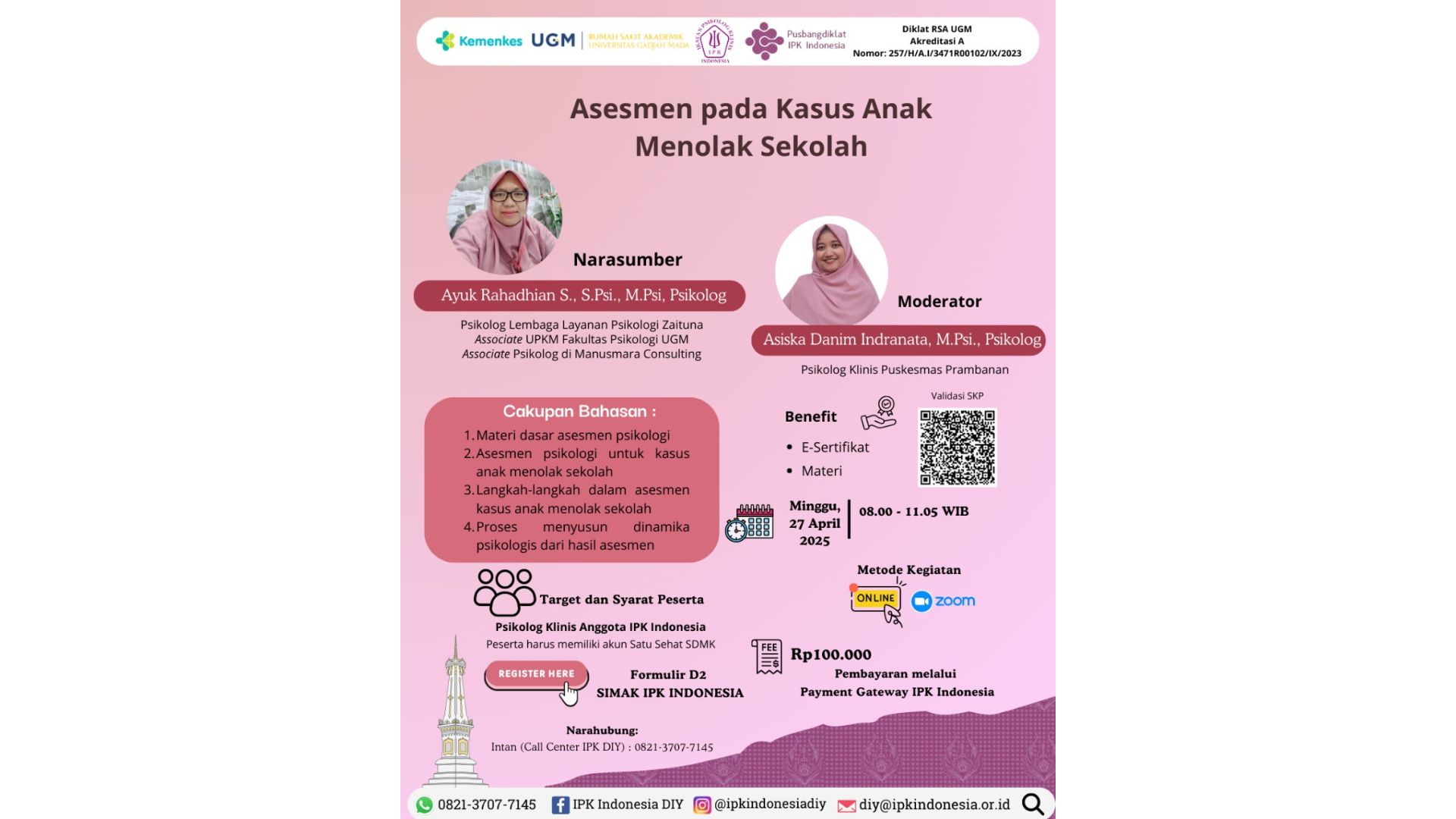 Asesmen pada Kasus Anak Menolak Sekolah Angkatan 1
