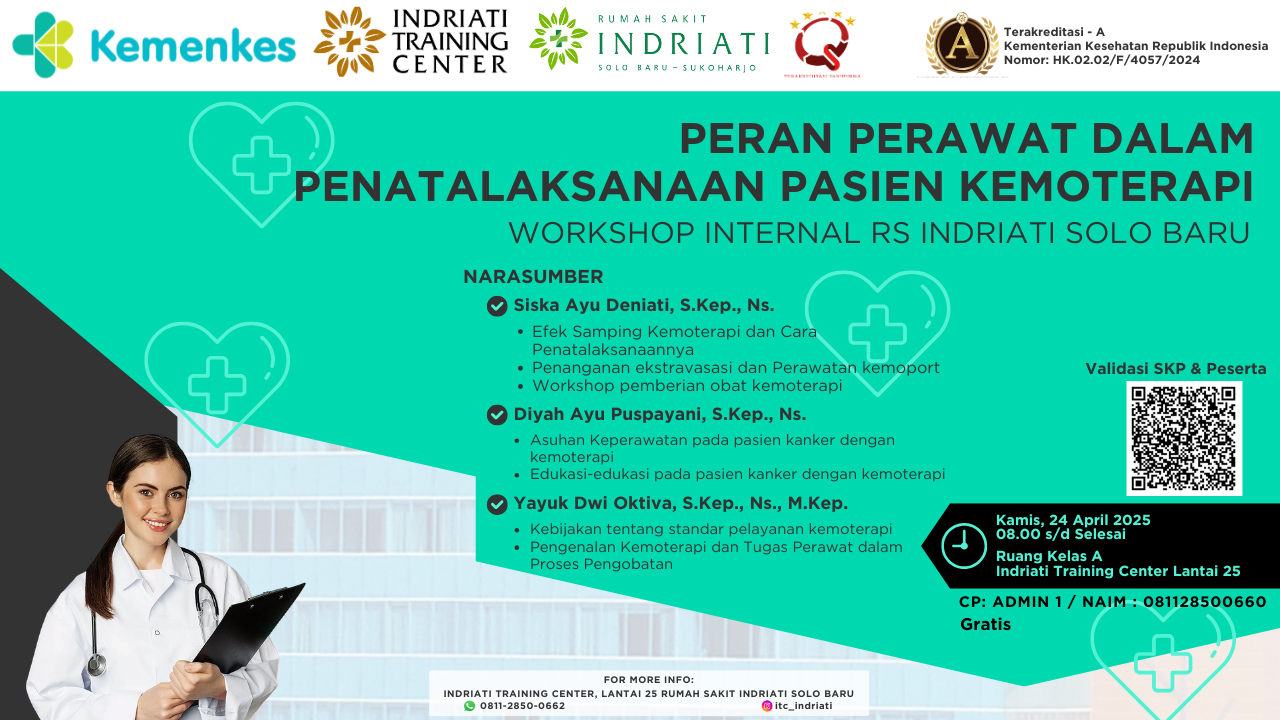 PERAN PERAWAT DALAM PENATALAKSANAAN PASIEN KEMOTERAPI Angkatan 1