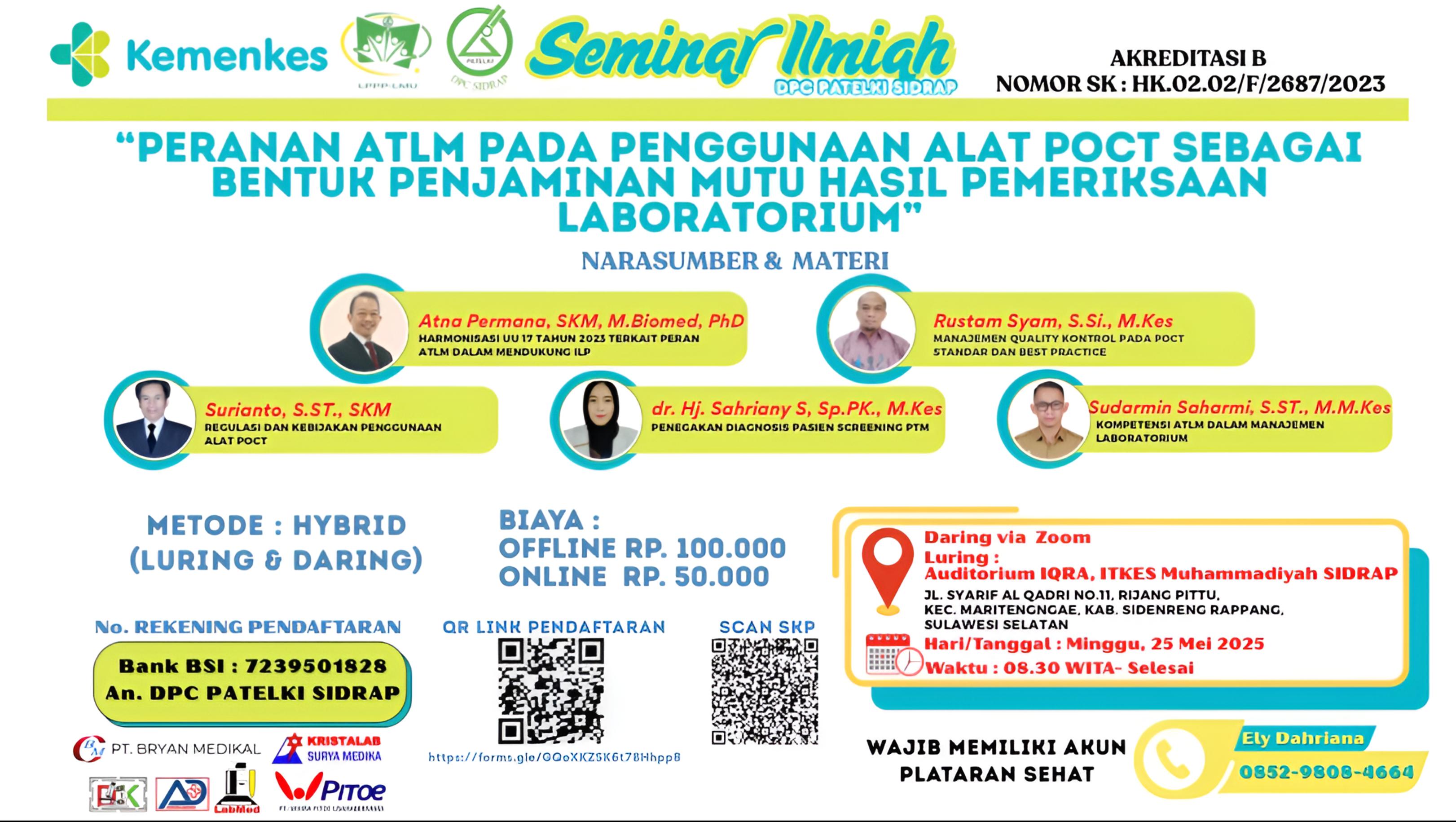 Peranan ATLM Pada Penggunaan Alat POCT Sebagai Bentuk Penjaminan Mutu Hasil Pemeriksaan Laboratorium Angkatan 1
