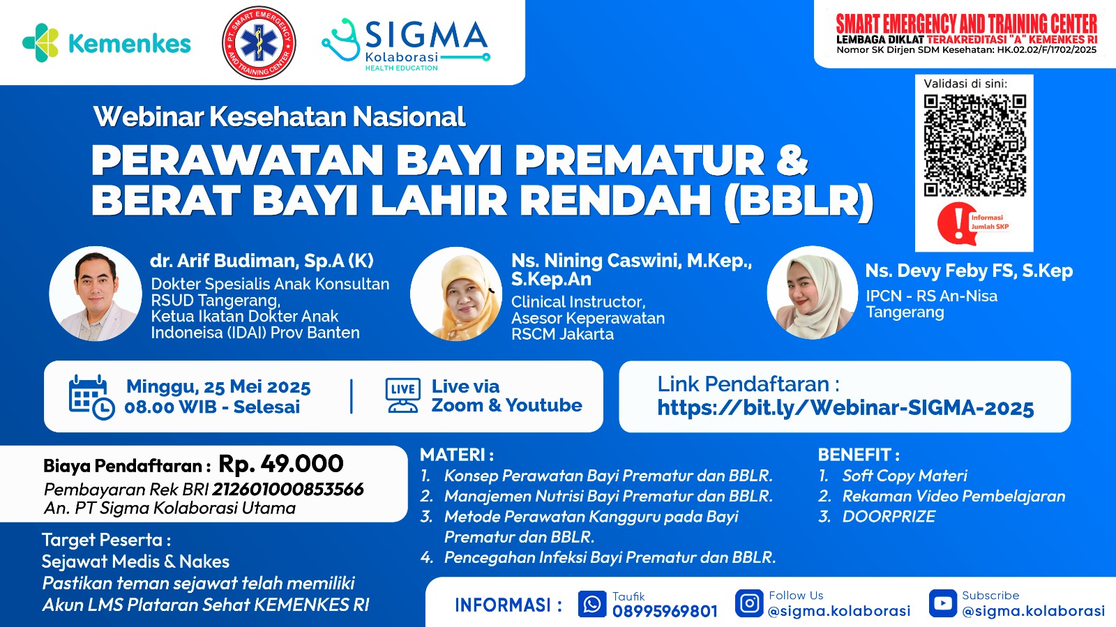 WEBINAR PERAWATAN BAYI PREMATUR DAN BERAT BAYI LAHIR RENDAH (BBLR)