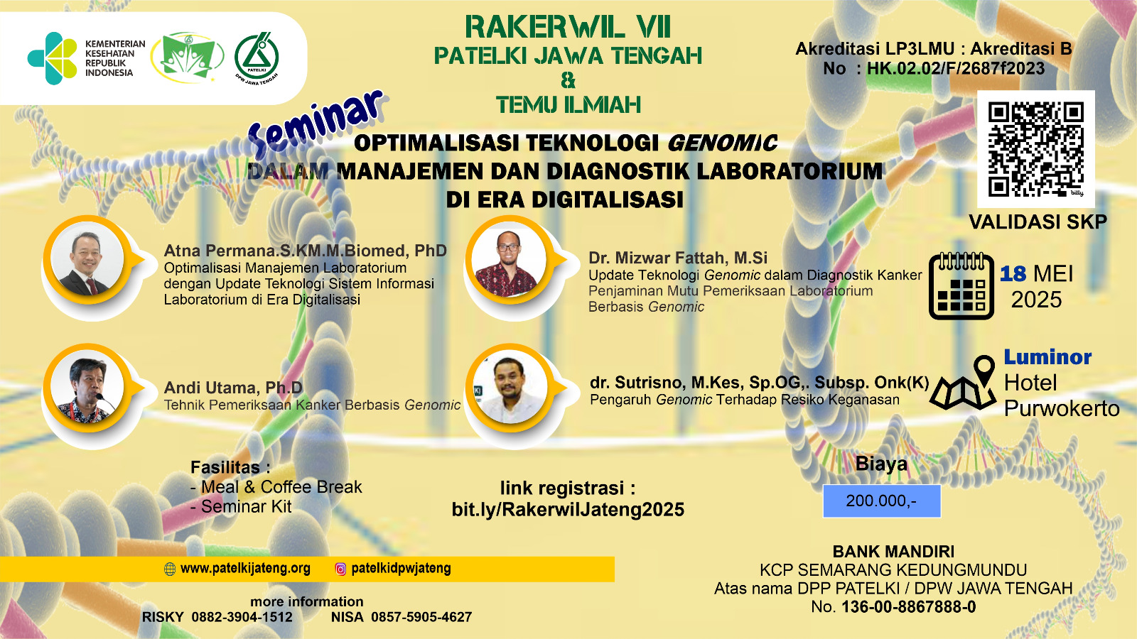 Optimalisasi Teknologi Genomik Dalam Manajemen Dan Diagnostik Laboratorium Di Era Digitalisasi Angkatan 1