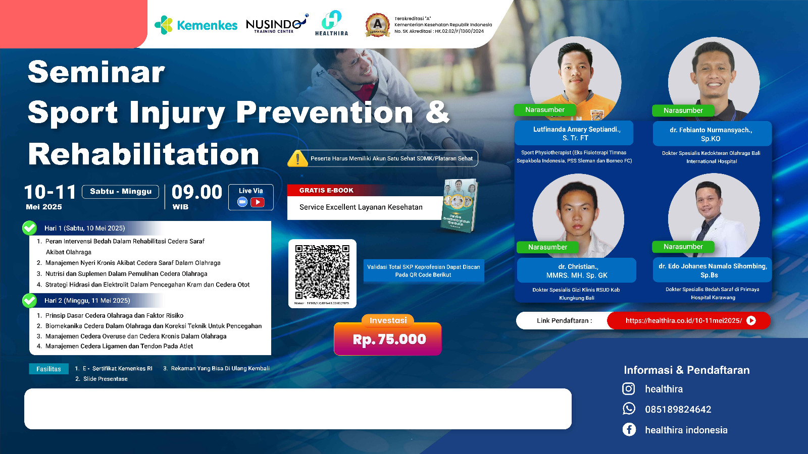 Sport Injury Prevention & Rehabilitation Angkatan 1