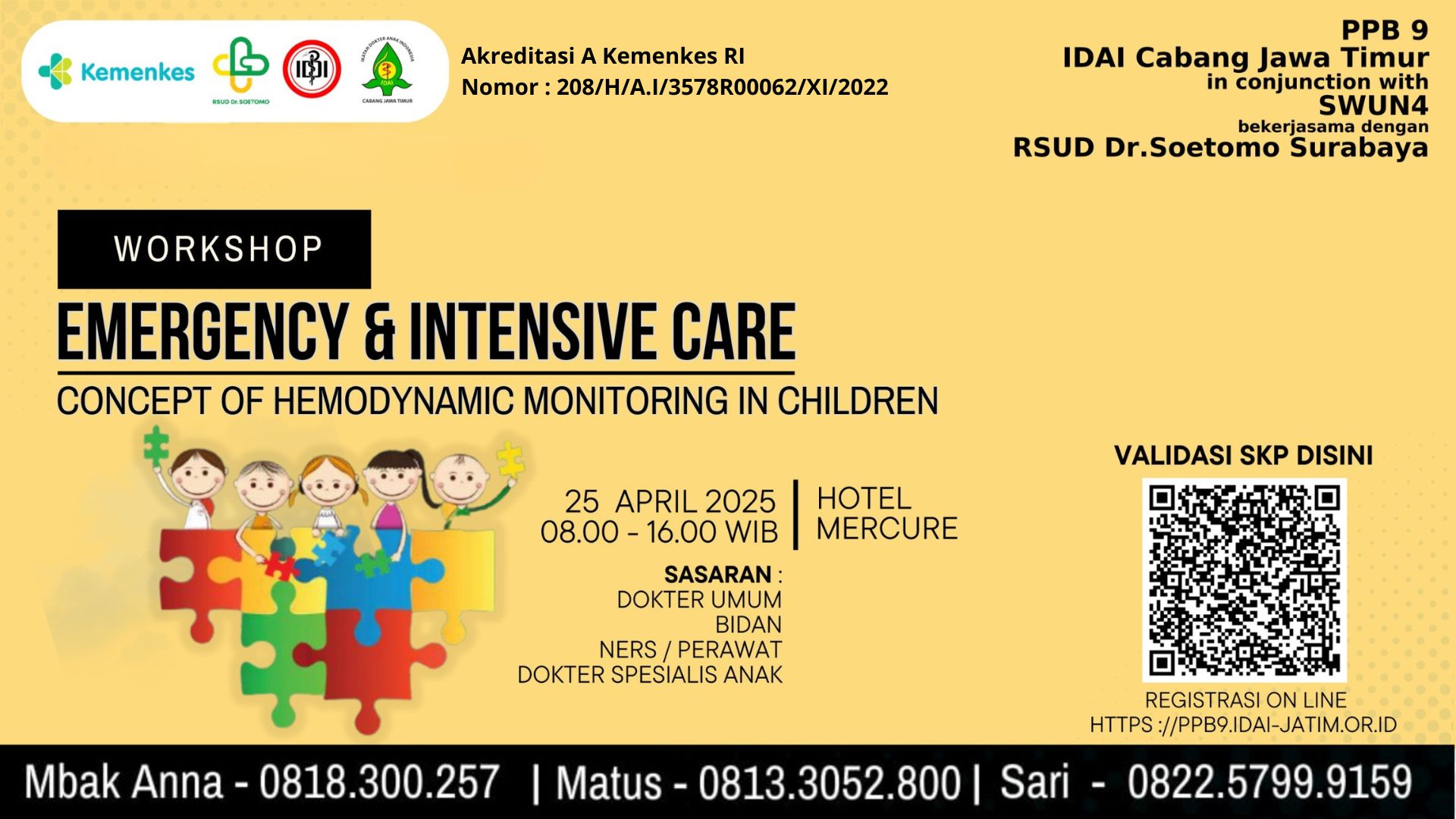 Workshop Konsep Monitoring Hemodinamik pada Anak Angkatan 1