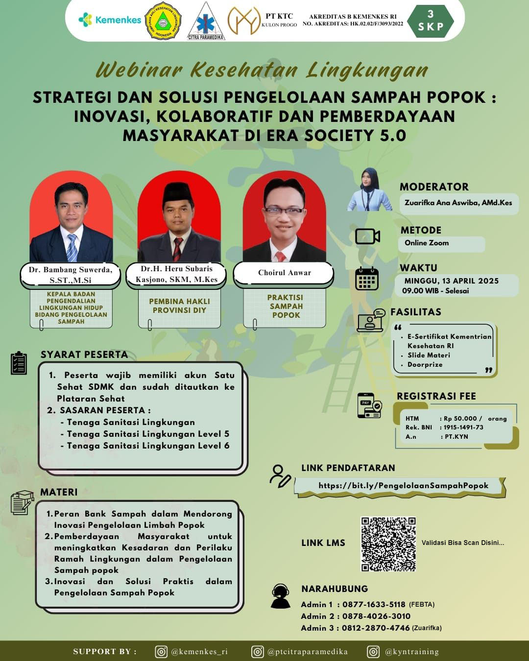STRATEGI DAN SOLUSI PENGELOLAAN SAMPAH POPOK INOVASI, KOLABORATIF DAN PEMBERDAYAAN MASYARAKAT DI ERA SOCIETY 5.0 Angkatan 1