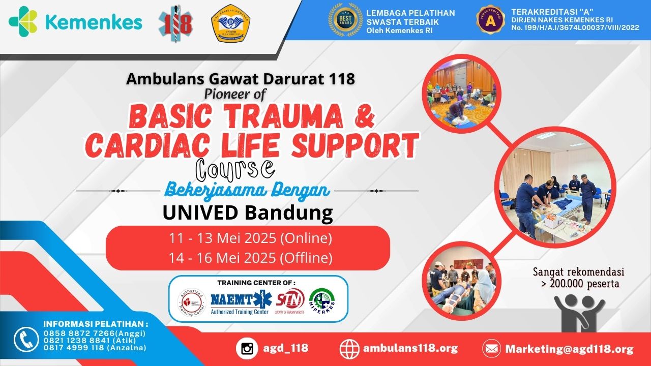 Pelatihan Basic Trauma Cardiac Life Support (BTCLS) Angkatan 50