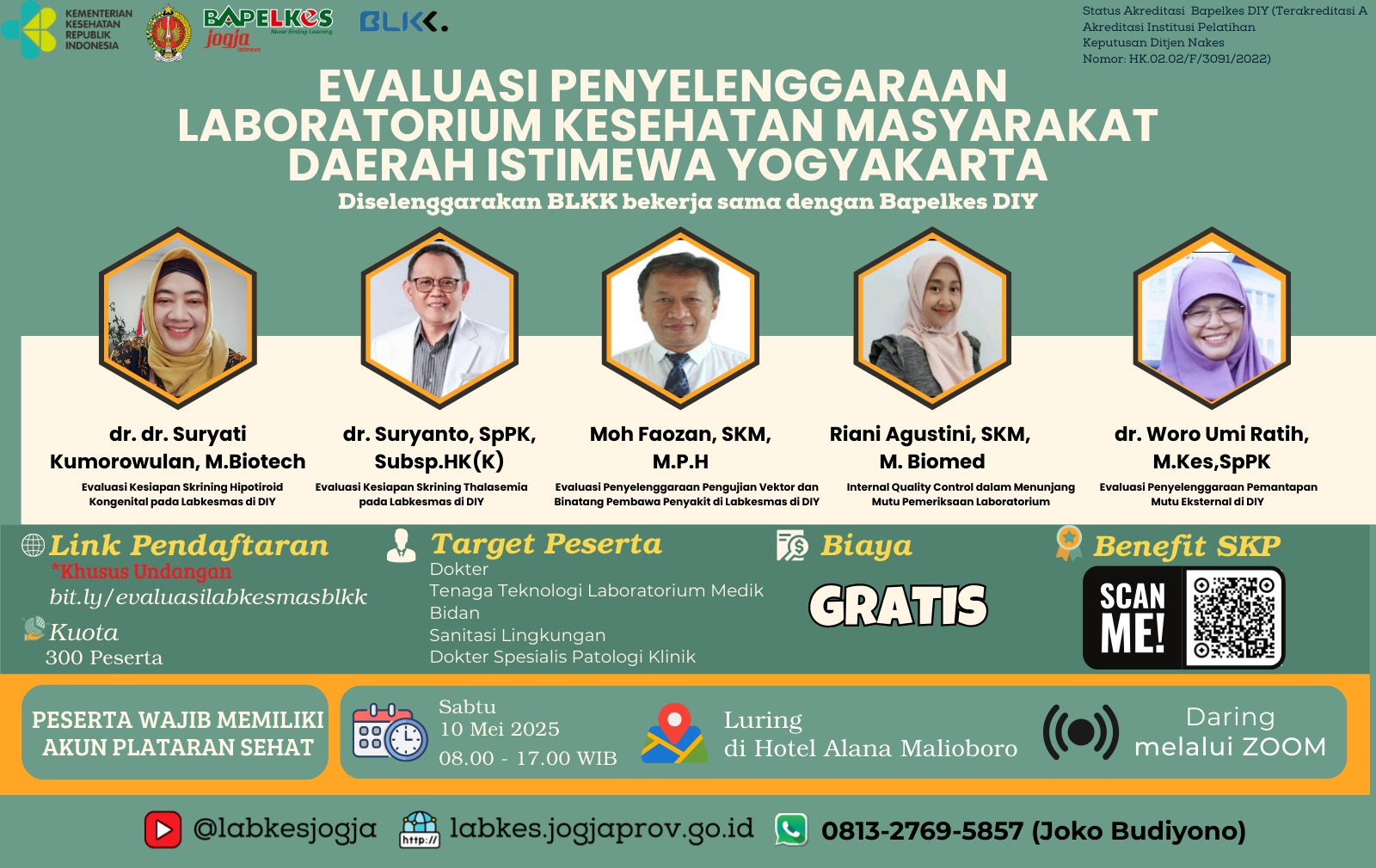 Seminar  Evaluasi Penyelenggaraan Laboratorium Kesehatan Masyarakat Angkatan 1