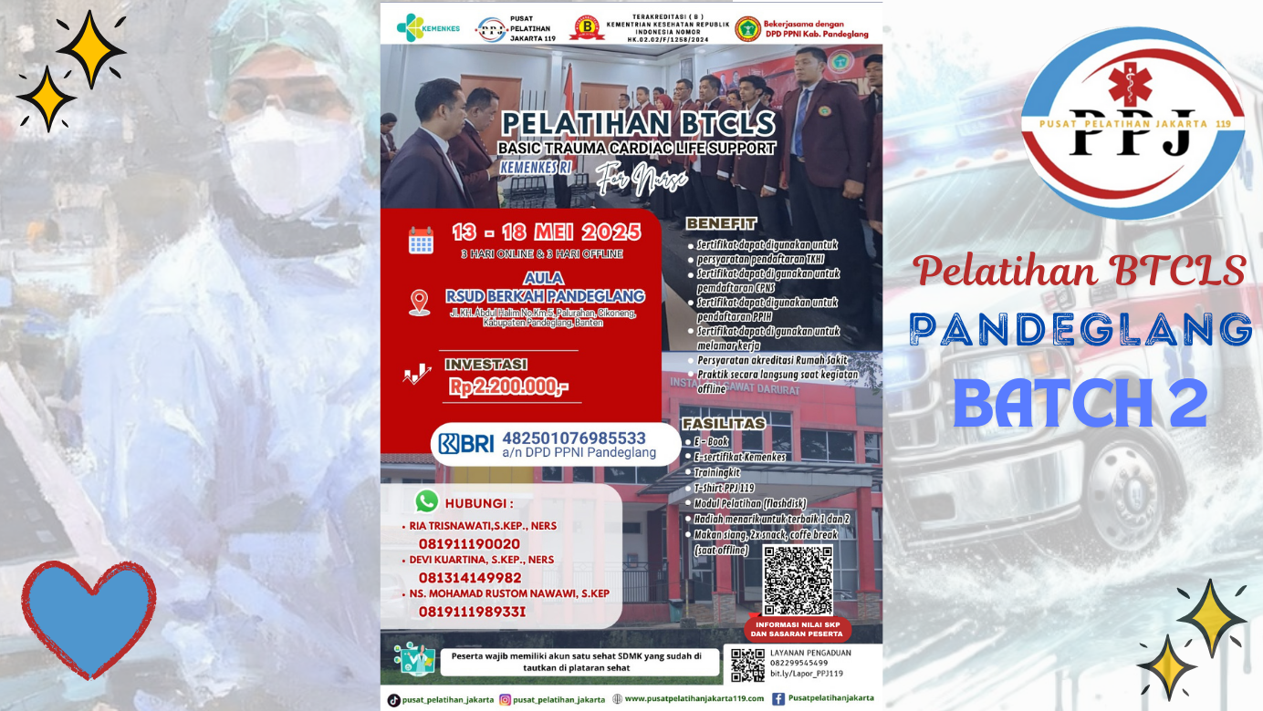 Pelatihan Basic Trauma Cardiac Life Support (BTCLS) Angkatan 22