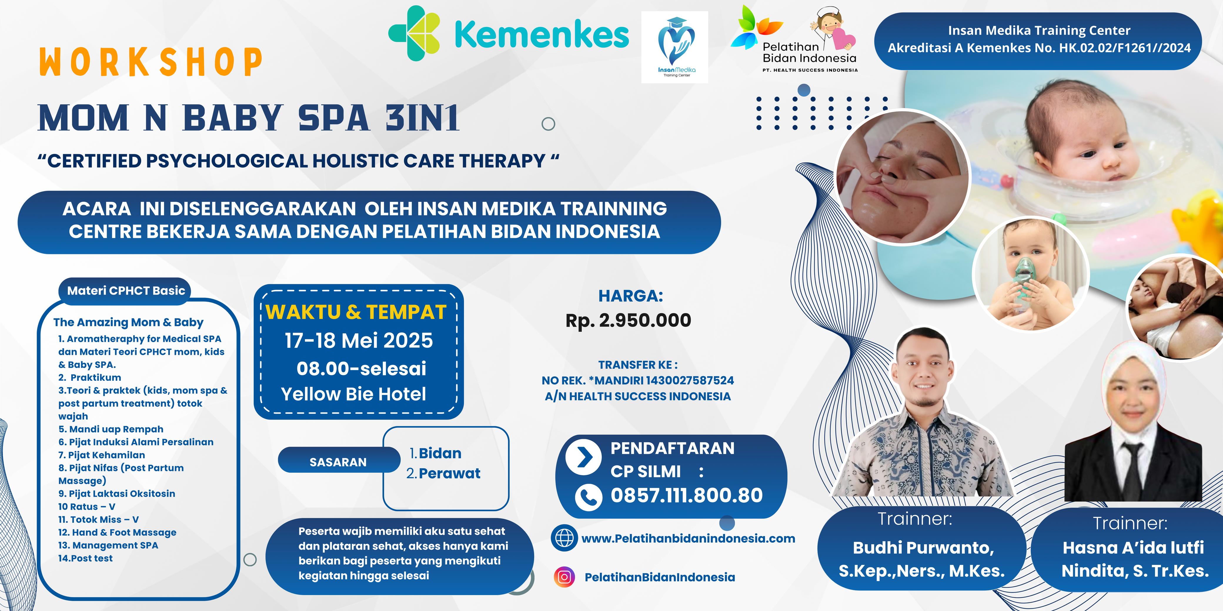 Workshop Mom N Baby Spa 3in1