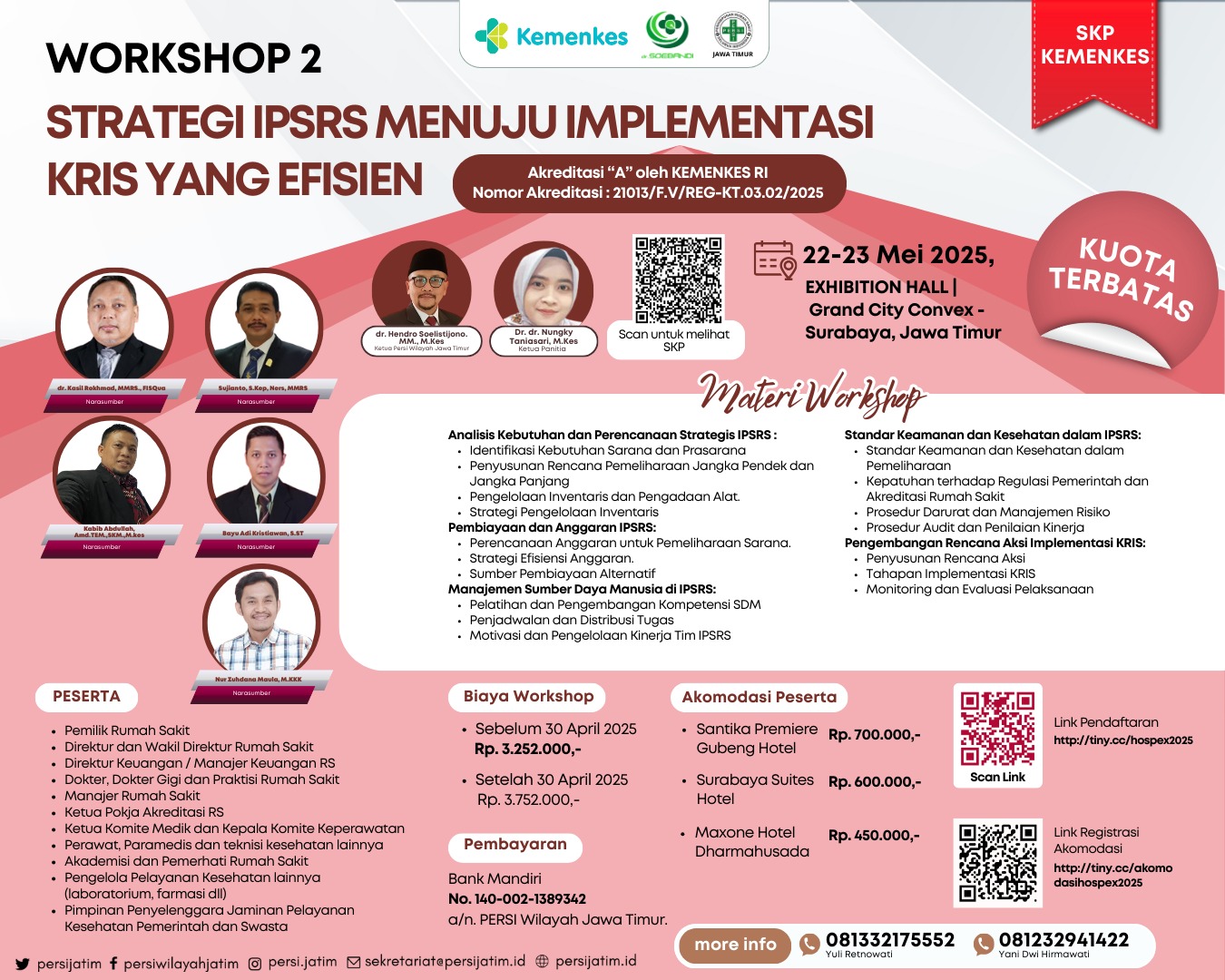 Work Shop Strategi IPSRS Menuju Impletansi KRIS yang Efisien Angkatan 1