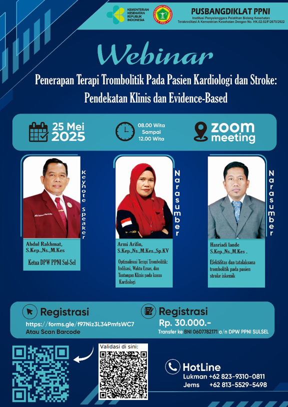 Penerapan Terapi Trombolitik pada Pasien Kardiologi dan Stroke: Pendekatan Klinis dan Evidence-Based Angkatan 1