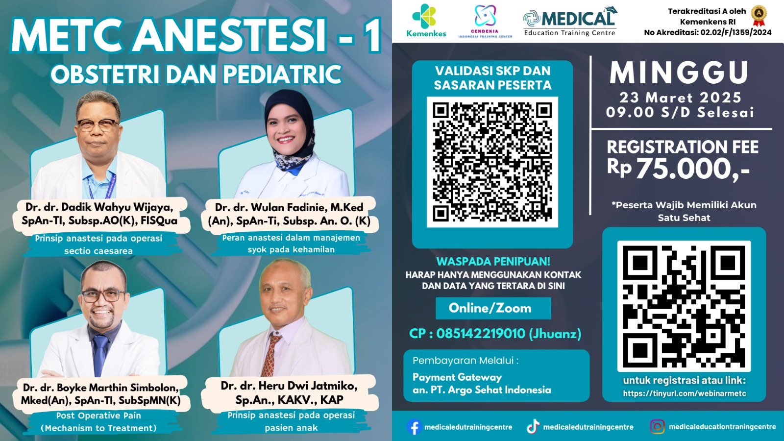 METC Anestesi-1 Obstetri dan Pediatric Angkatan 1