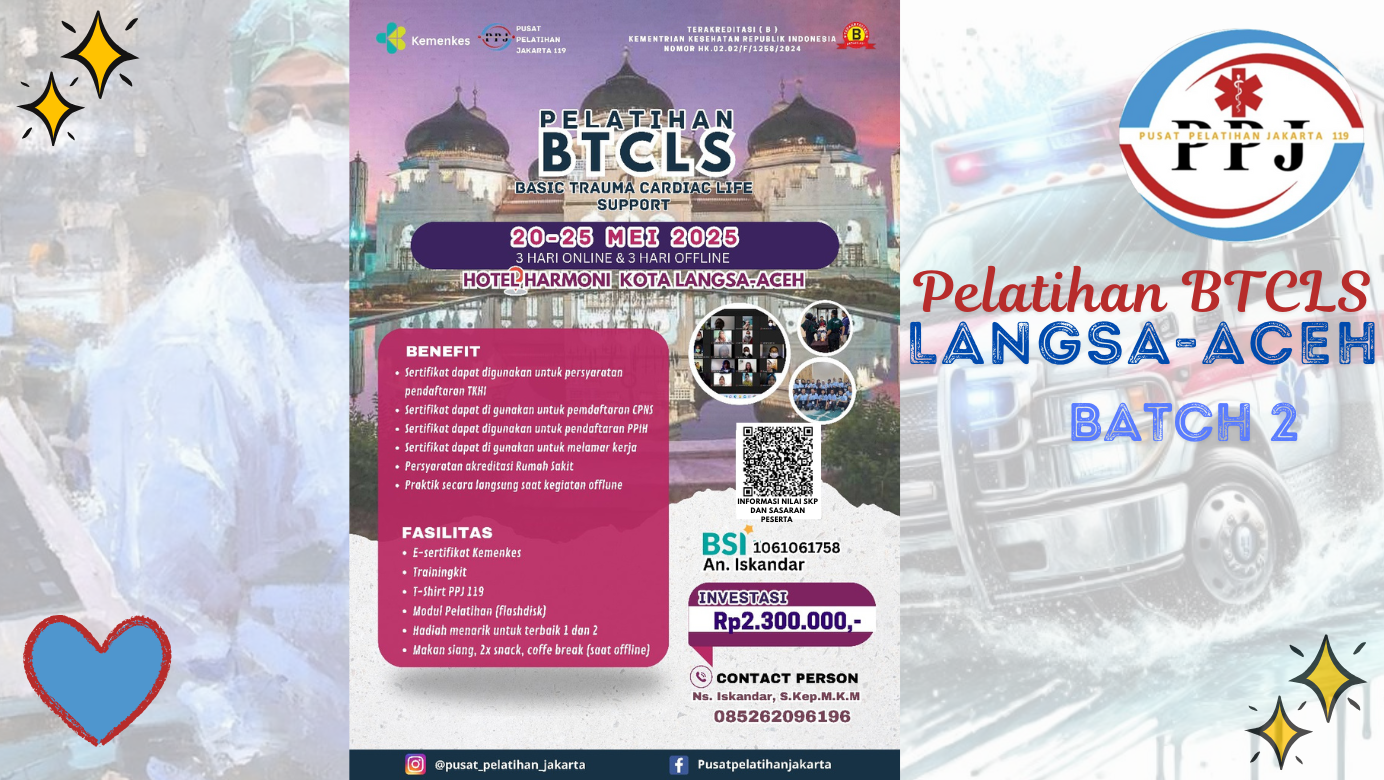 Pelatihan Basic Trauma Cardiac Life Support (BTCLS) Angkatan 14