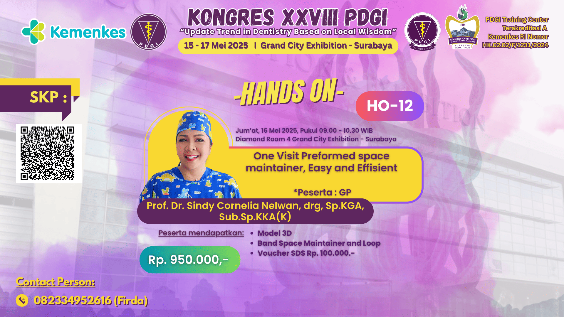 HO 12  - One Visit Preformed Space Maintainer : Easy and Efficient Angkatan 1
