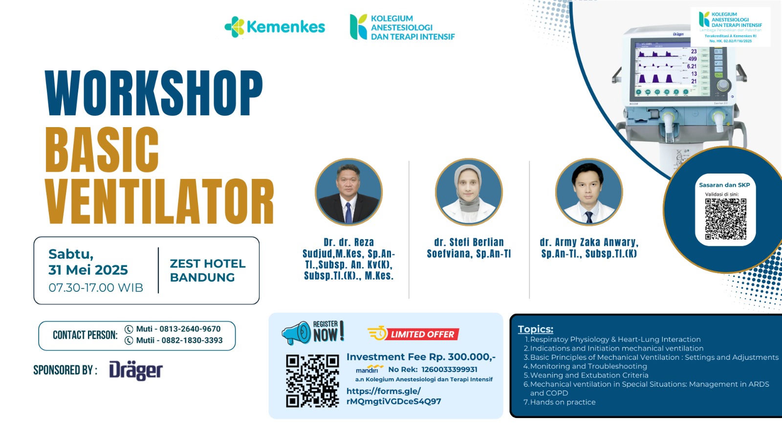 WORKSHOP BASIC VENTILATOR Angkatan 1
