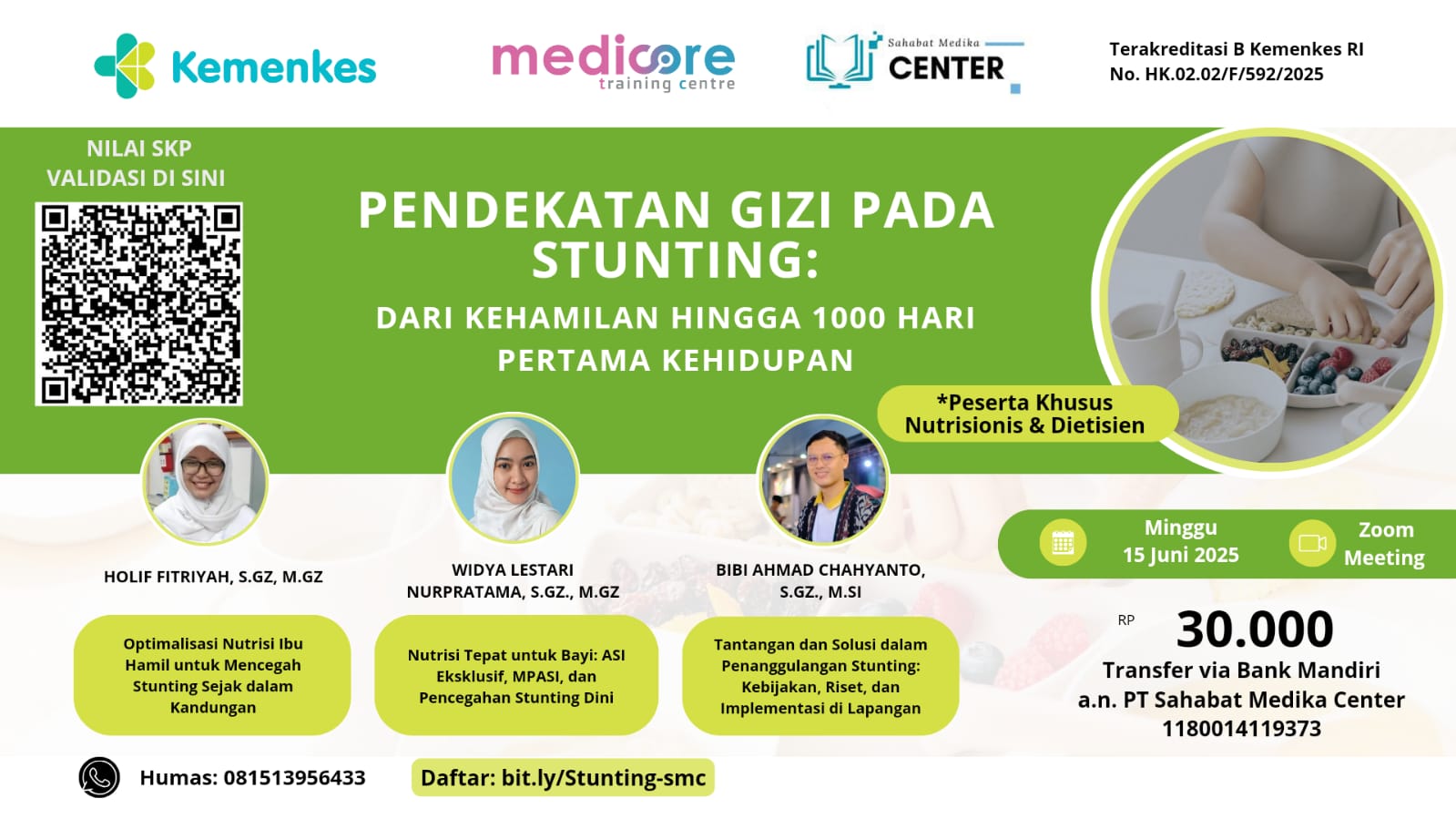 Pendekatan Gizi pada Stunting: Dari Kehamilan hingga 1000 Hari Pertama Kehidupan Angkatan 1