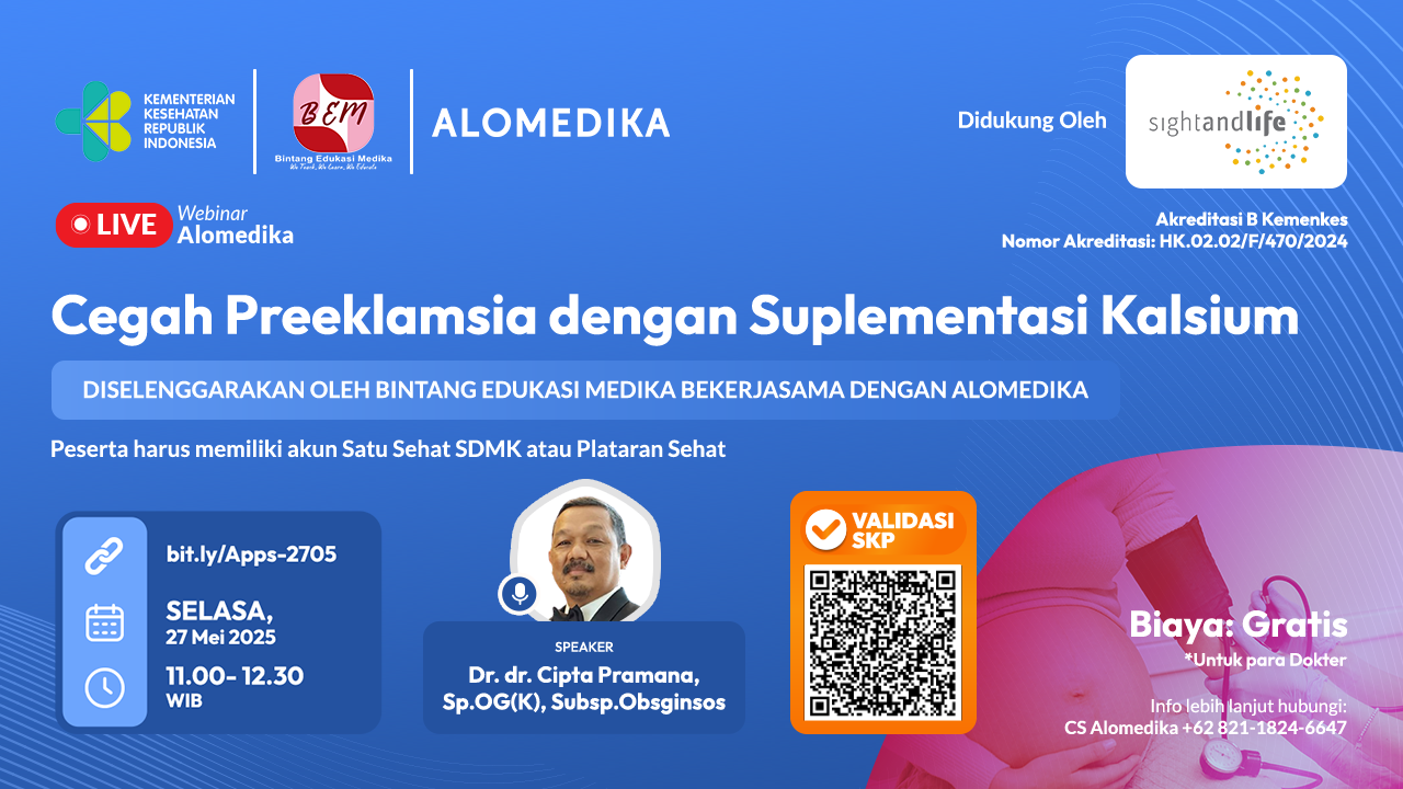 ALOMEDIKA Webinar - “Cegah Preeklamsia dengan Suplementasi Kalsium” Angkatan 1