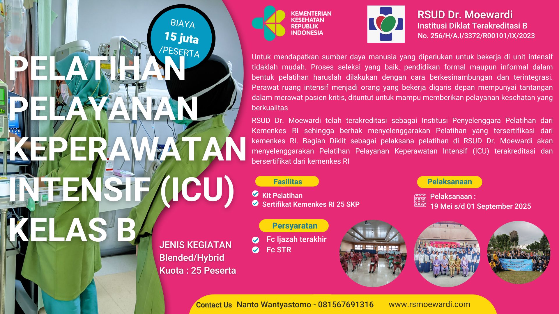 Pelatihan Pelayanan Keperawatan Intensif (ICU) Angkatan 2