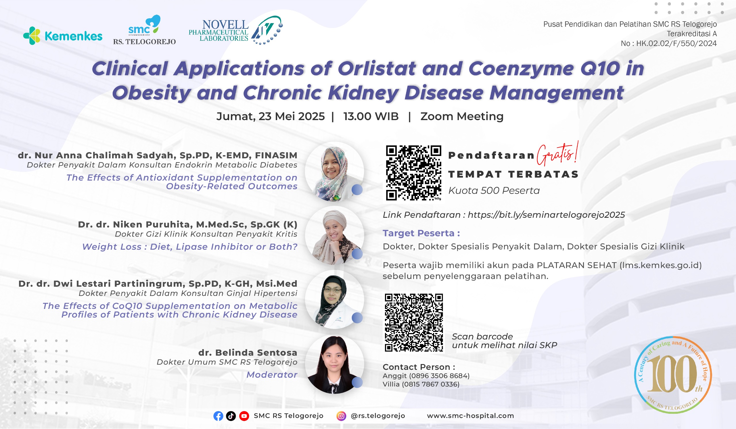 Clinical Applications of Orlistat and Coenzyme Q10 in Obesity and Chronic Kidney DIsease Management Angkatan 1