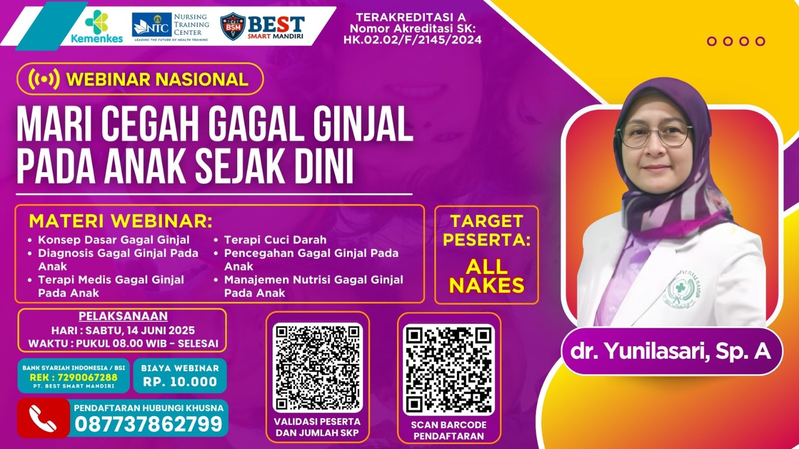 Mari Cegah Gagal Ginjal Pada Anak Sejak Dini Angkatan 1