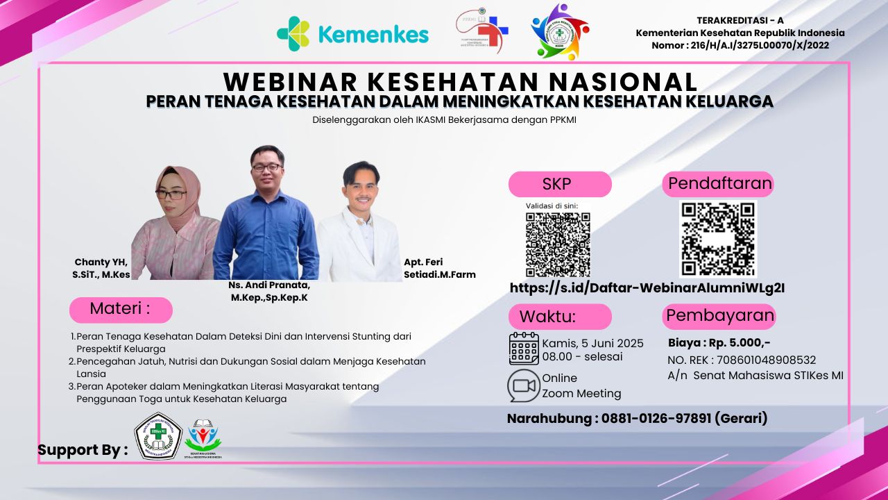 Webinar Peran Tenaga Kesehatan dalam Meningkatkan Kesehatan Keluarga Angkatan 1