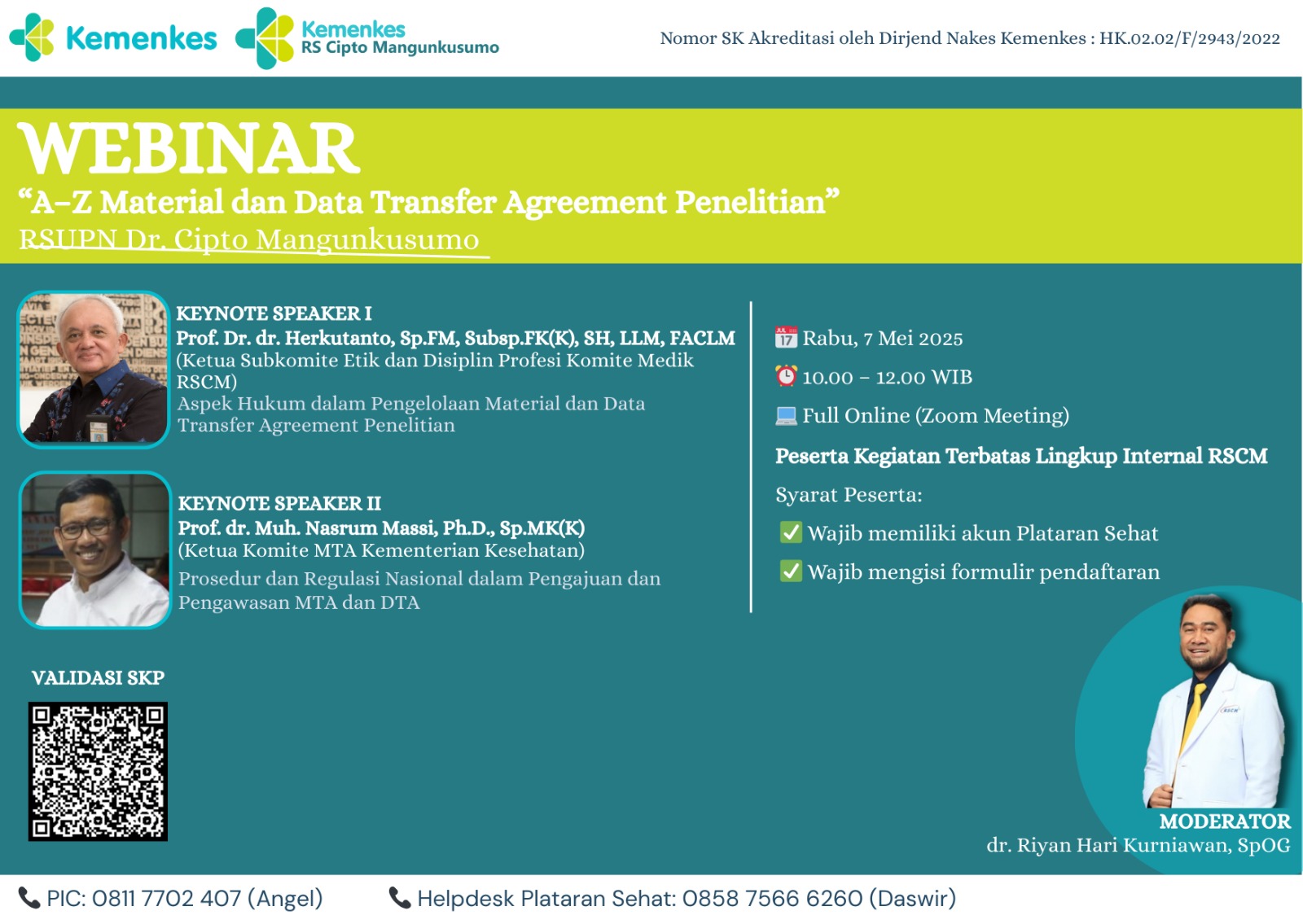A-Z Material dan Data Transfer Agreement Penelitian Angkatan 1