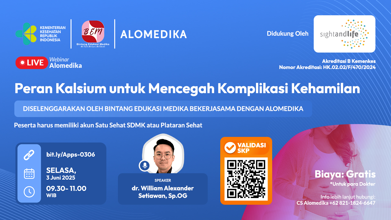 ALOMEDIKA Webinar - "Peran Kalsium Untuk Mencegah Komplikasi Kehamilan" Angkatan 1