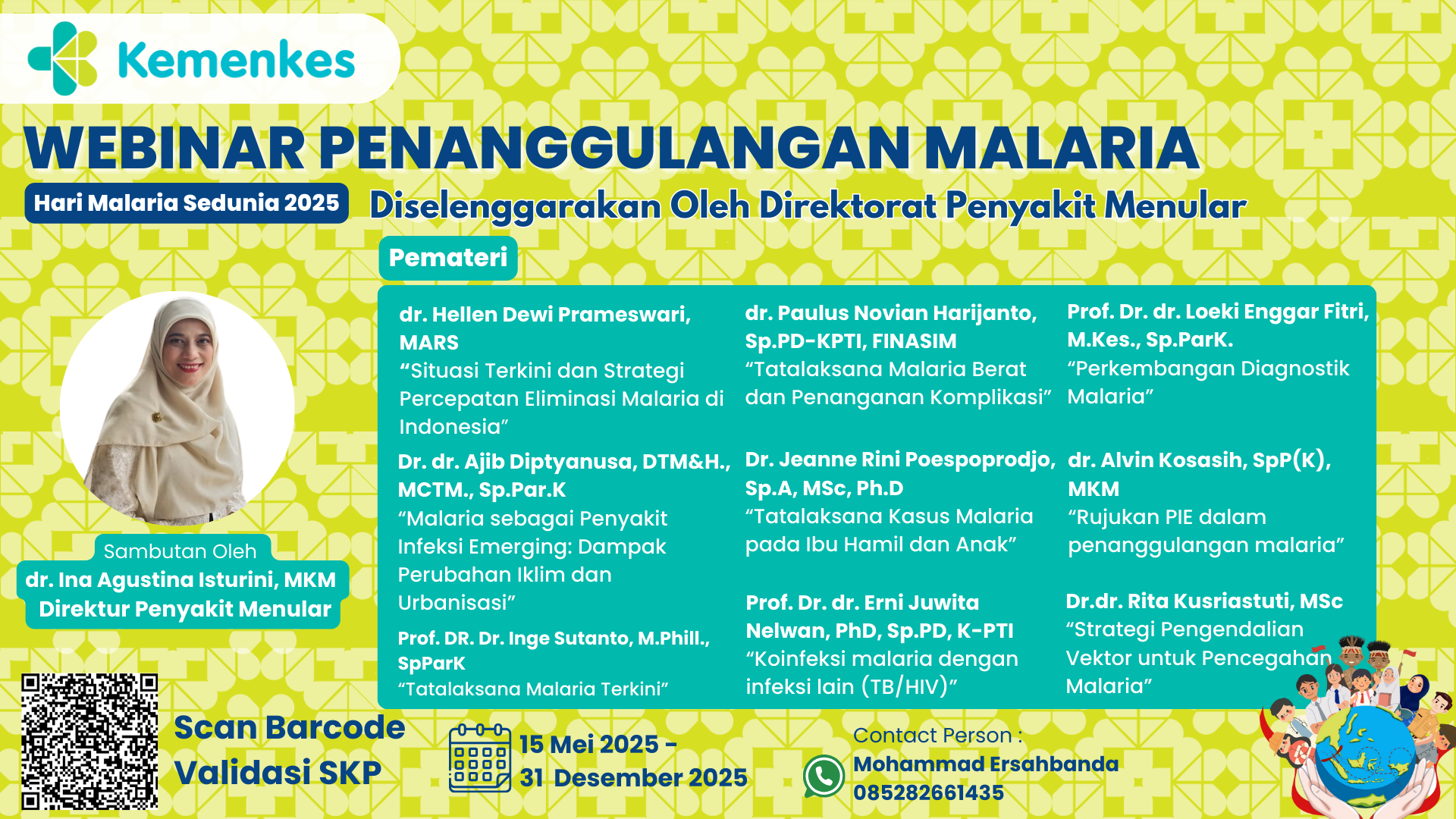 Webinar penanggulangan malaria Angkatan 1