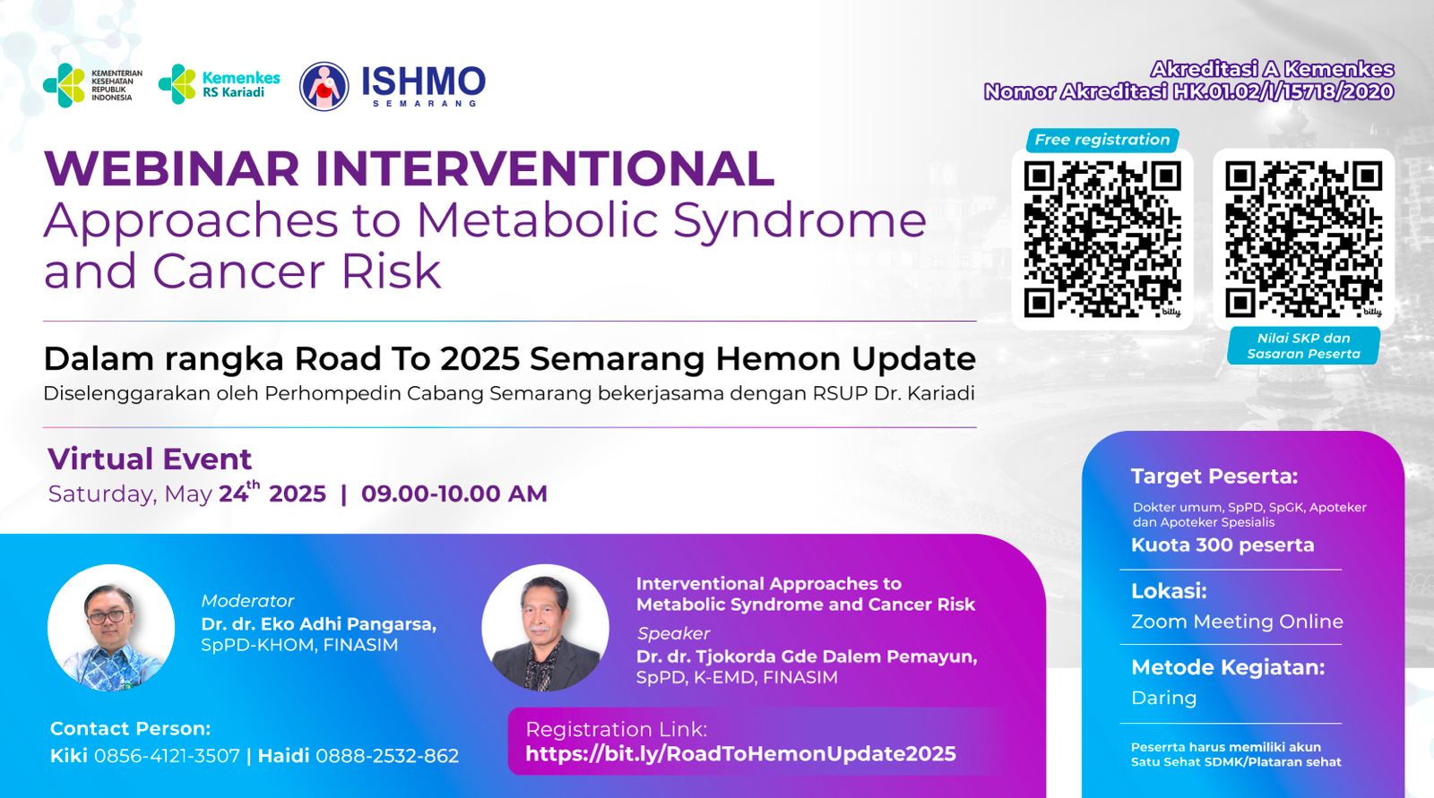Webinar Interventional Approaches To Metabolic Syndrome And Cancer Risk Angkatan 1