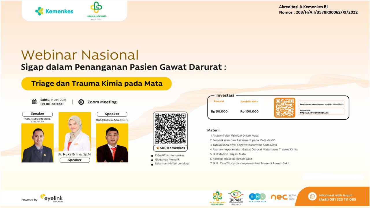 Webinar Sigap dalam Penanganan Pasien Gawat Darurat: Triage dan Trauma Kimia pada Mata Angkatan 1