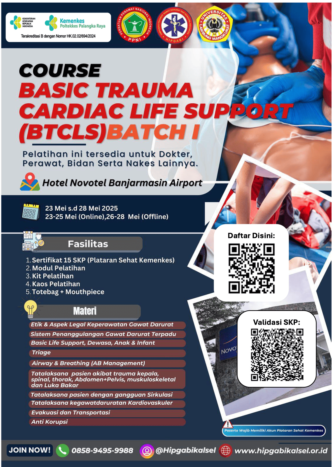 Pelatihan Basic Trauma Cardiac Life Support (BTCLS) Angkatan 2