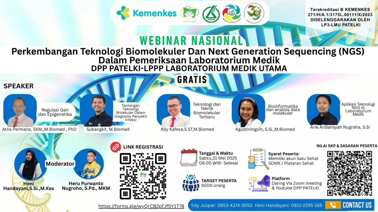 Perkembangan Teknologi Biomolekuler Dan Next Generation Sequencing (NGS) Dalam Pemeriksaan Laboratorium Medik Angkatan 1
