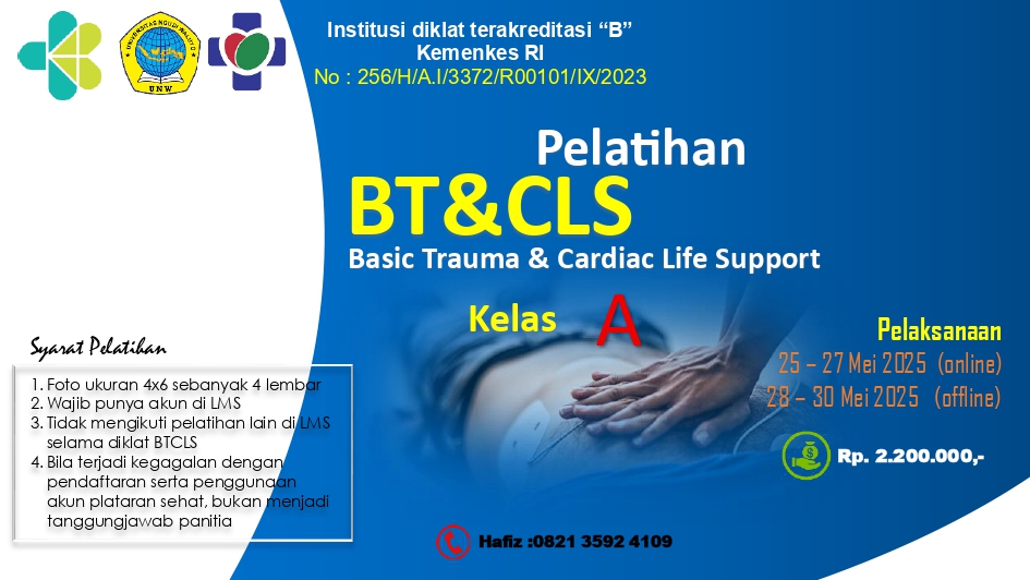 Pelatihan Basic Trauma Cardiac Life Support (BTCLS) Angkatan 2