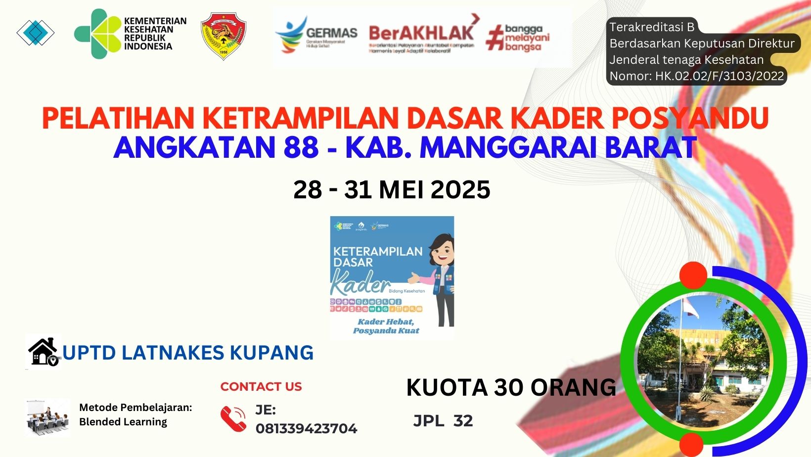 Pelatihan Keterampilan Dasar Kader Posyandu Angkatan 88