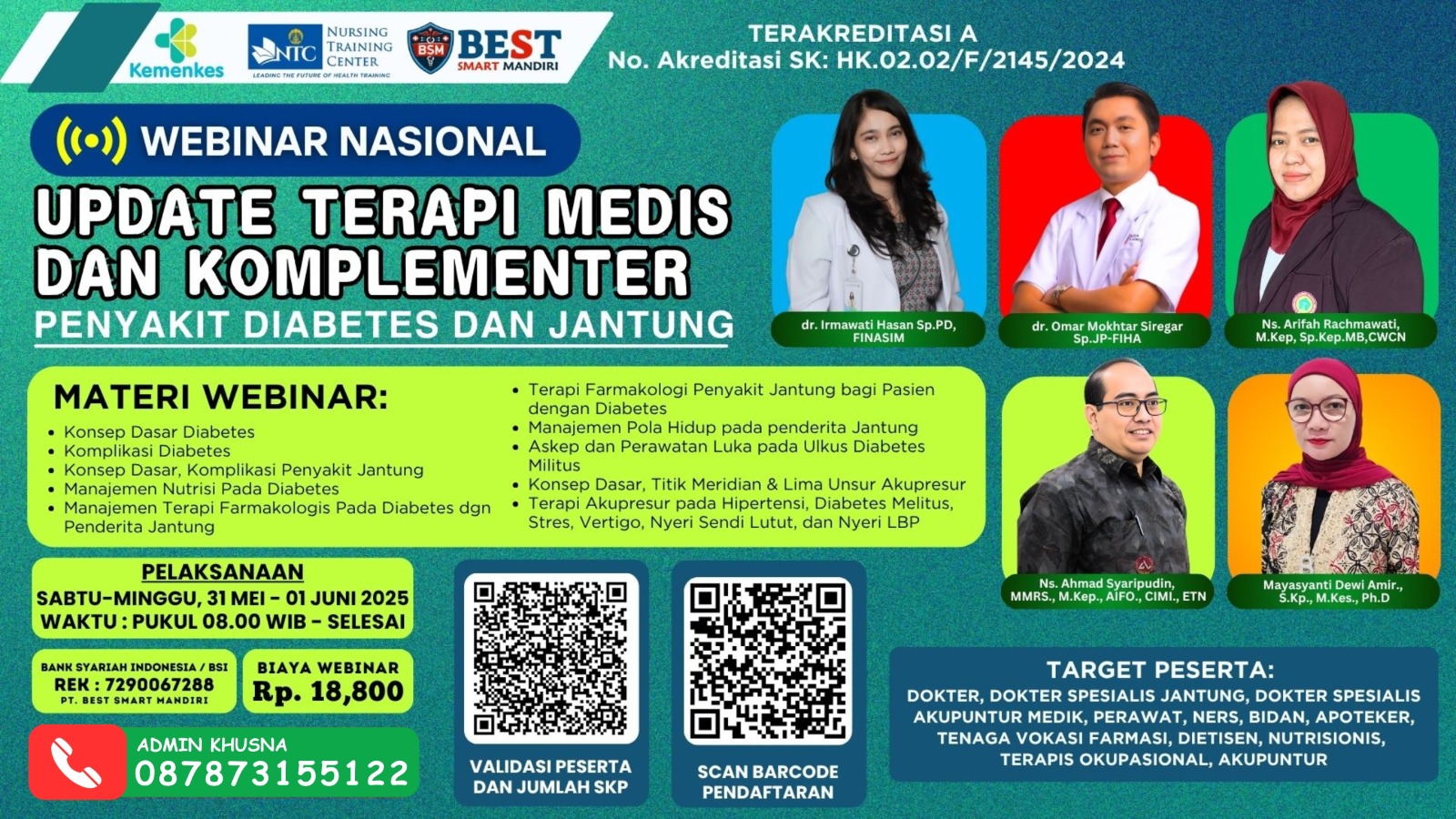 Update Terapi Medis dan Komplementer Penyakit Diabetes dan Jantung Angkatan 1