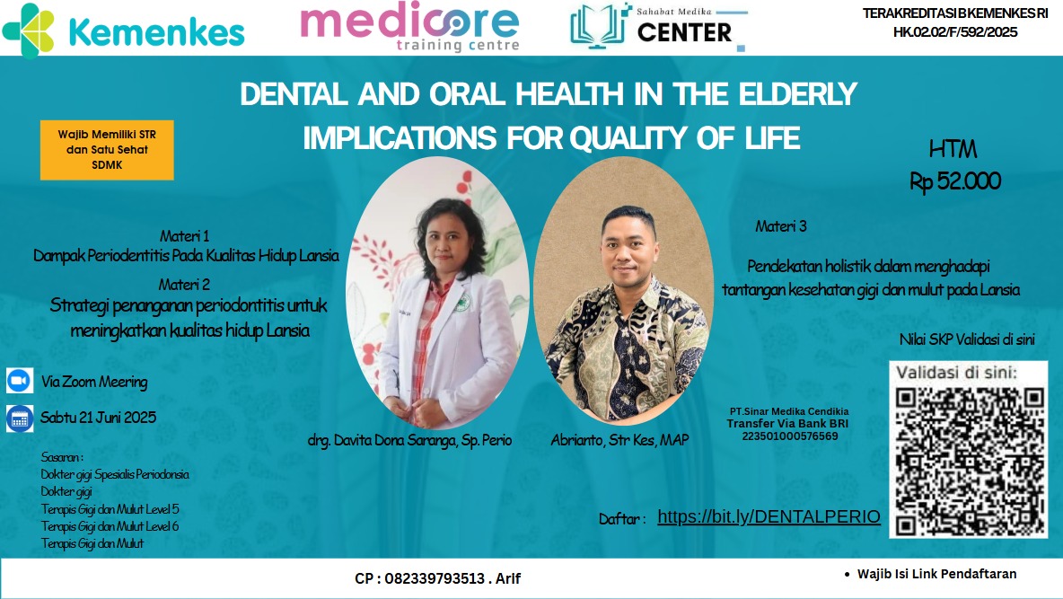DENTAL AND ORAL HEALTH IN THE ELDERLY IMPLICATIONS FOR QUALITY OF LIFE Angkatan 4