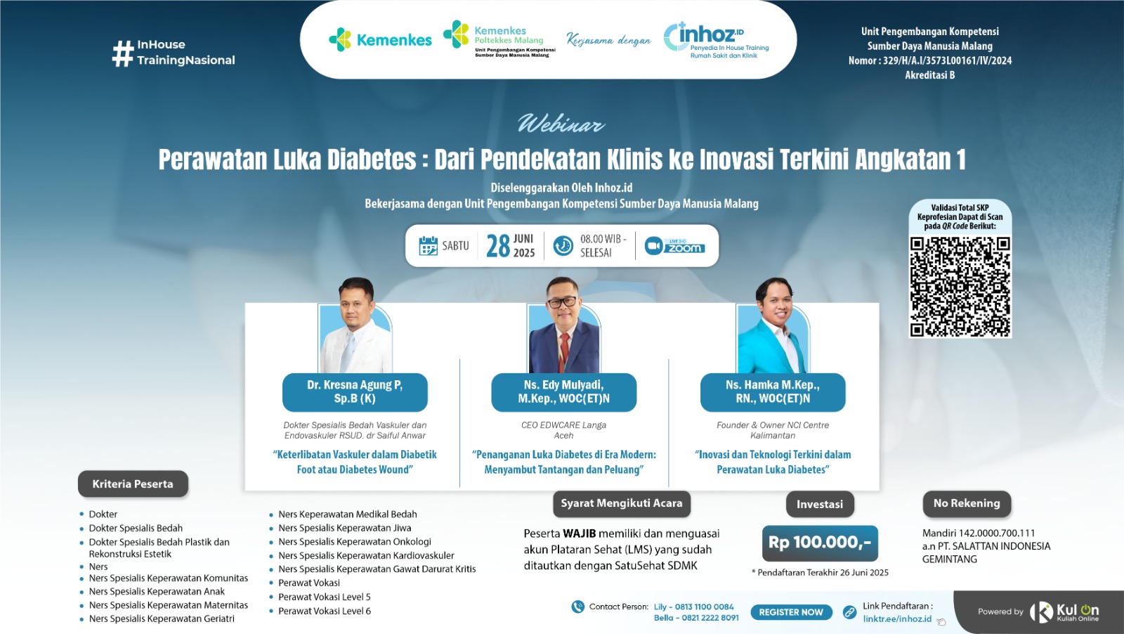 Perawatan Luka Diabetes: Dari Pendekatan Klinis ke Inovasi Terkini Angkatan 1