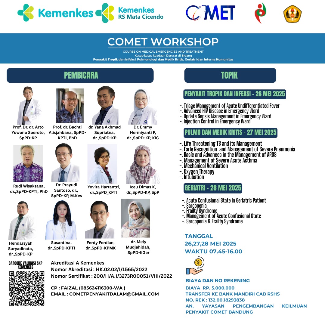 COURSE ON MEDICAL EMERGENCIES AND TREATMENT ( COMET) Angkatan 1