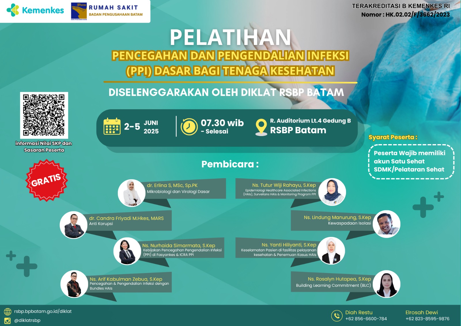 Pelatihan Pencegahan Dan Pengendalian Infeksi Dasar Bagi Tenaga Kesehatan Di Rumah Sakit